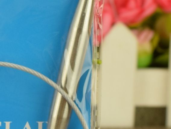 Короткие Вязальные круговые спицы,металлические  на тросике №8 мм, 40 см