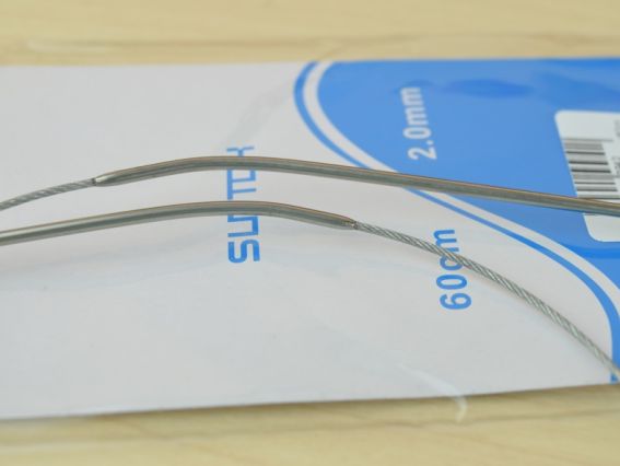 Вязальные круговые спицы,металлические  на тросике №2 мм, 60 см