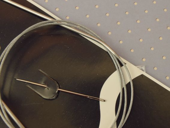 В'язальні спиці кругові металеві на тросі Pack №2мм (14)  80cм