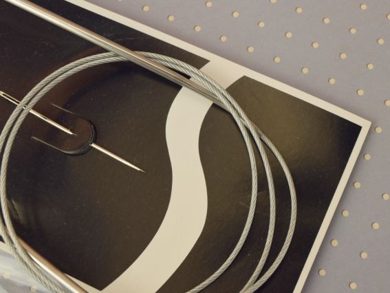 В'язальні спиці кругові металеві на тросі Pack №3 мм 80cм