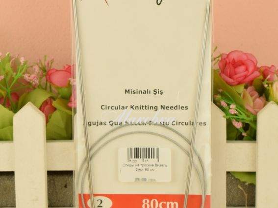 Кругові спиці на тросику Vizell 80 см №2 мм Кругові спиці на тросику Vizell 80 см №2 мм