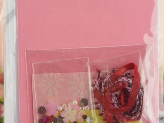 Набор Три открытки SKF003, Eno Greeting (розовый, белый) Набор Три открытки SKF003, Eno Greeting (розовый, белый)