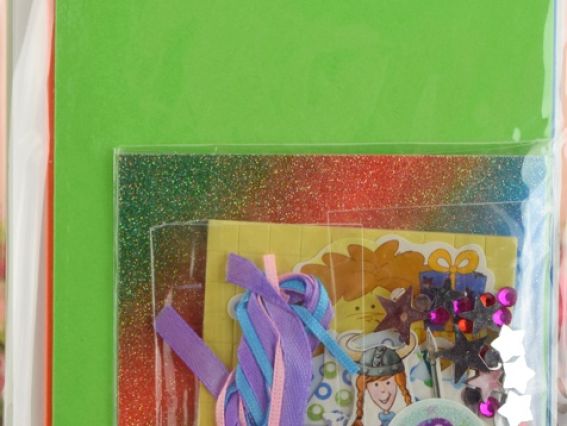 Набор Три открытки SKF005, Eno Greeting (сиреневый, салатовый, оранж)