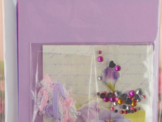 Набор Три открытки SKF008, Eno Greeting (сиреневый, розовый)