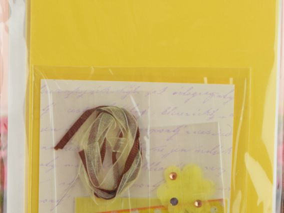 Набор Три открытки SKF009, Eno Greeting (желтый, белый)