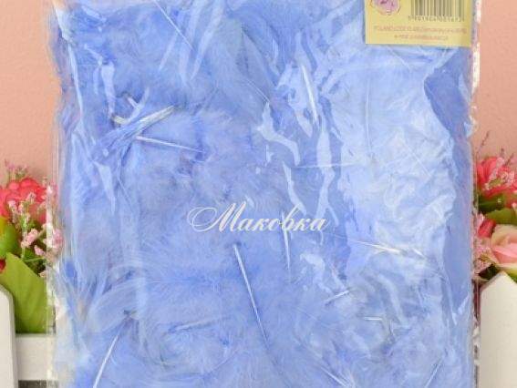 Перья, набор, Paula №26М003В-027 голубые Перья, набор, Paula №26М003В-027 голубые