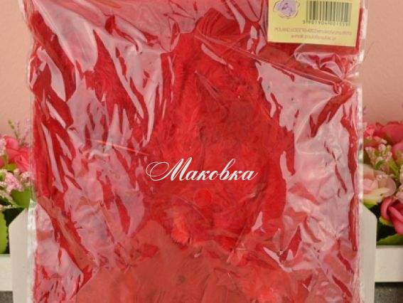 Перья, набор, Paula №26М003В-007 красные, 1 уп Перья, набор, Paula №26М003В-007 красные, 1 уп