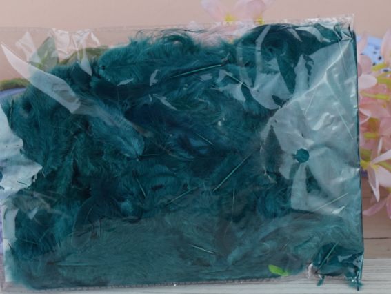 Набор перьев, цвет Зеленый Изумрудный, 10г, Canea HM003_3165