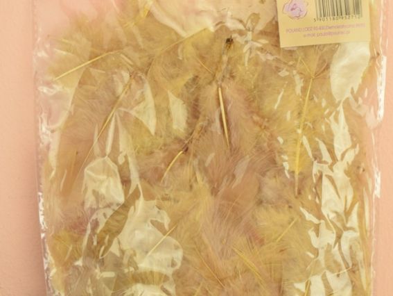 Перья, набор, Paula №26М003В-012 бежевые, 1 уп Перья, набор, Paula №26М003В-012 бежевые, 1 уп