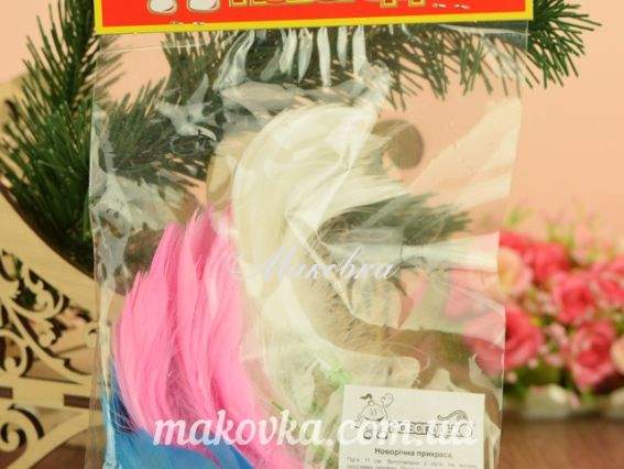 Перья на проволоке 11 см 20г/уп, цветные Новогодько 970515 Перья на проволоке 11 см 20г/уп, цветные Новогодько 970515