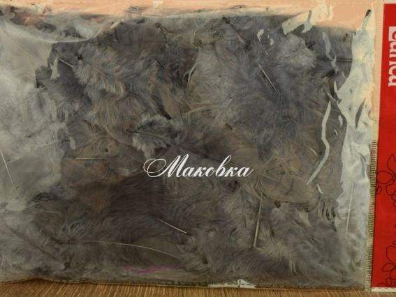 Перья, набор, Canea Серые HM0003_409C, 10г Перья, набор, Canea Серые HM0003_409C, 10г