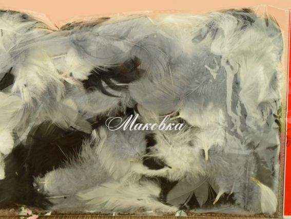 Перья, набор, Canea МИКС бело-серо-черный Canea 26M003-88SS, 10г Перья, набор, Canea МИКС бело-серо-черный Canea 26M003-88SS, 10г