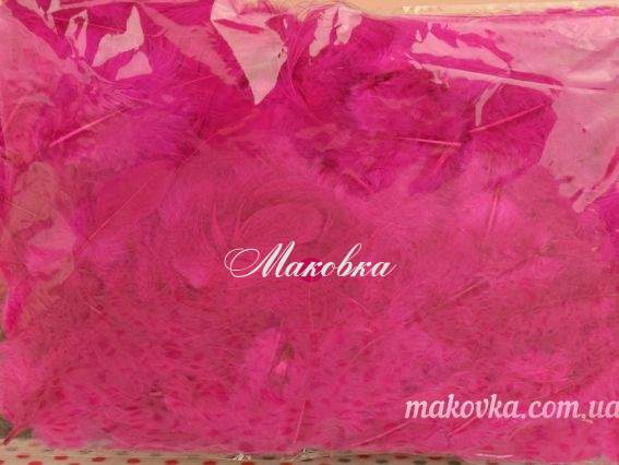 Перья, набор, Canea ярко малиновый, 10г Перья, набор, Canea ярко малиновый, 10г