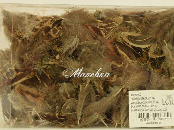 Перья в коробке 4-6 см  LUK TFB2017021 серо-коричневые Перья в коробке 4-6 см  LUK TFB2017021 серо-коричневые