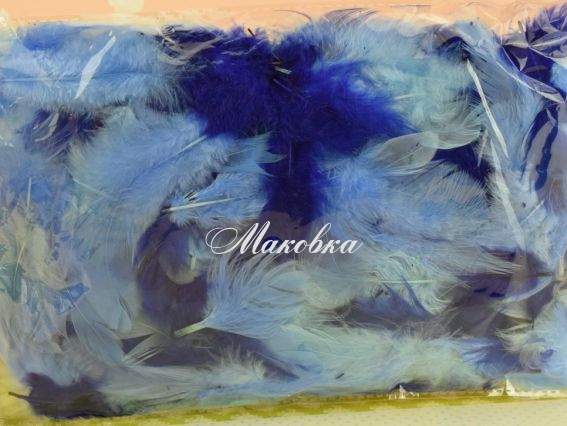 Перья, набор, МИКС сине-голубые , 10 г, Canea 26M003_290SS Перья, набор, МИКС сине-голубые , 10 г, Canea 26M003_290SS