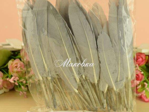 Пір'я Сірі №150, довжина 10-14 см Пір'я Сірі №150, довжина 10-14 см