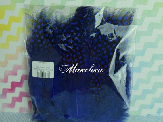 Пір'я з горохом Сині, набір , 5-10см, 570400 Пір'я з горохом Сині, набір , 5-10см, 570400