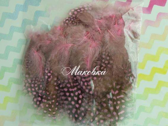 Пір'я з горохом Рожеві, набір , 5-10см, 570400 Пір'я з горохом Рожеві, набір , 5-10см, 570400