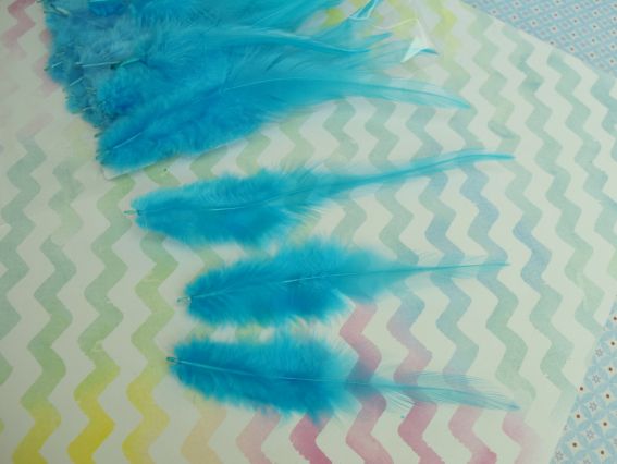 Пір'я пухові проріджені Морська хвиля, набір , 8-16см, 572357 Пір'я пухові проріджені Морська хвиля, набір , 8-16см, 572357