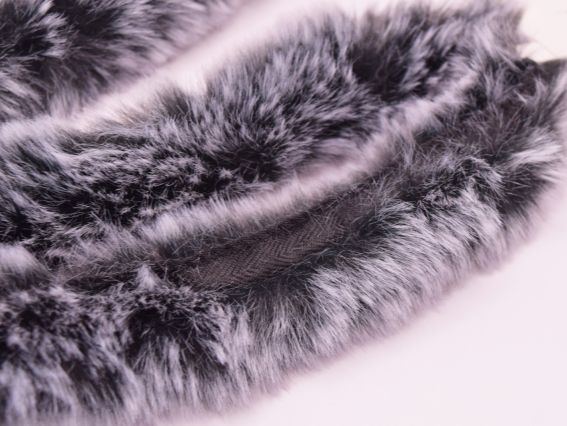 Стрічка зі штучного хутра БІЛА , ширина 4-5 см, для оздоблення, 1 шт