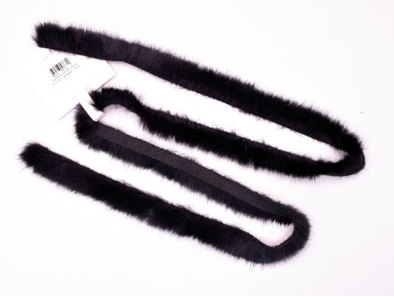 Хутряна стрічка Чорна, 95см, 1-2 см Хутряна стрічка Чорна, 95см, 1-2 см