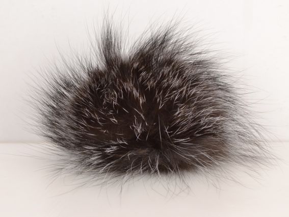 Помпон из натурального меха Чернобурка, 1 шт Помпон из натурального меха Чернобурка, 1 шт