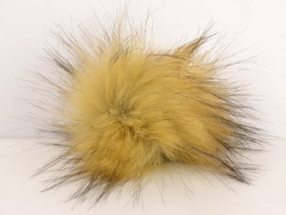 Помпон из искусственного меха Рыжий (имитация меха енота), 1 шт Помпон из искусственного меха Рыжий (имитация меха енота), 1 шт