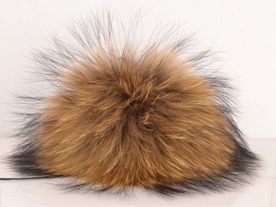 Помпон из натурального меха Енота, большой, 1 шт Помпон из натурального меха Енота, большой, 1 шт