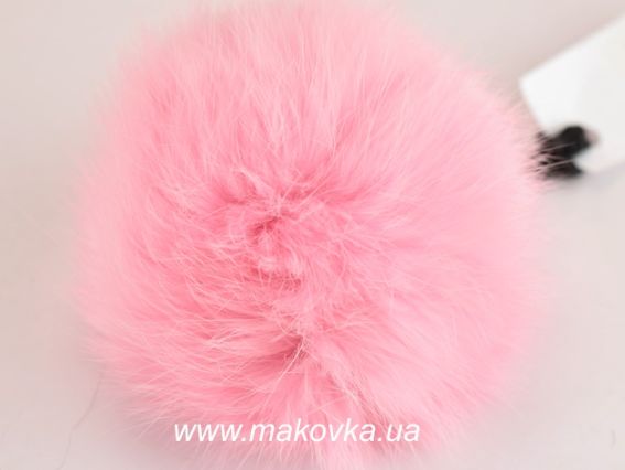 Помпон из меха кролика, окрашенный Нежно-розовый, 1 шт Помпон из меха кролика, окрашенный Нежно-розовый, 1 шт