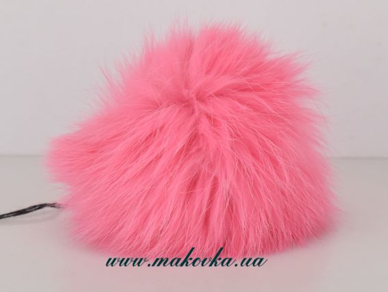 Помпон из меха кролика, окрашенный Розовый светлый, 1 шт Помпон из меха кролика, окрашенный Розовый светлый, 1 шт