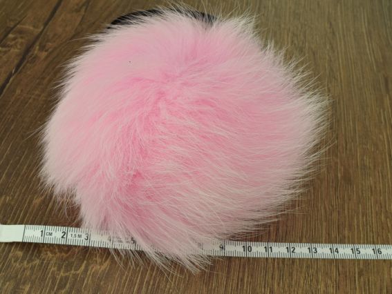 Помпон из меха Песец элит светло розовый 1 шт Помпон из меха Песец элит светло розовый 1 шт