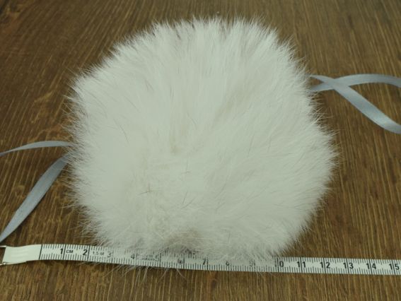 Помпон из меха Песец элит светлый №2 1 шт Помпон из меха Песец элит светлый №2 1 шт