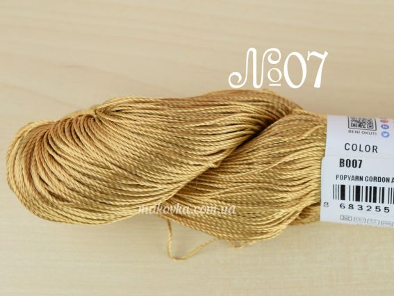 Cordon Popyarn пряжа  007 латунь