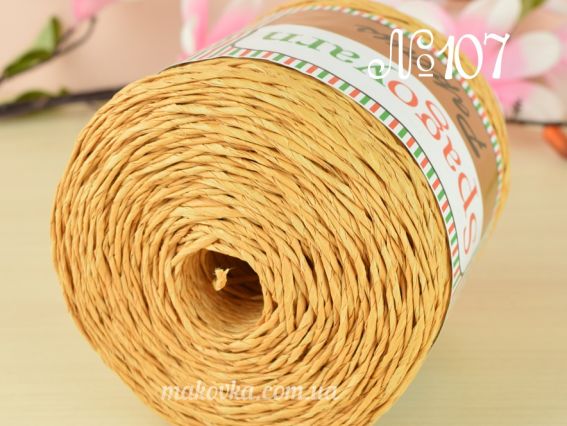 Spagoyarn Papirus нитки 107 латунь