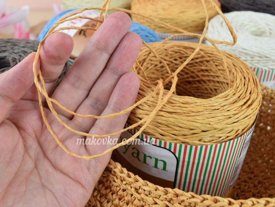 Новинка Spagoyarn Papirus кречені нитки для сумок та капелюхів купити в магазині та на сайті Маковка