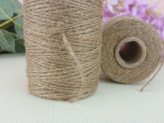 Нитки Шпагат Джутовий 200 г колір Суровий, 1 котушка 