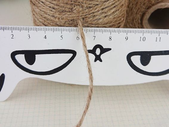 Нитки шпагат джутовий 100 г колір суровий, 1 котушка 