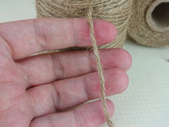 Нитки шпагат джутовий 100 г колір суровий, 1 котушка 