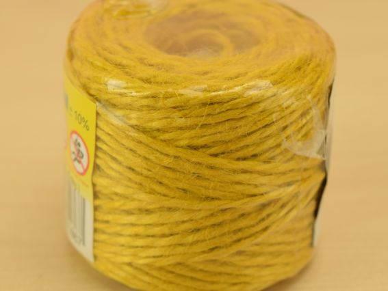Шпагат Джутовый цветной 45м Радосвіт Желтый