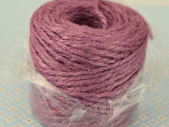 Шпагат Джутовый цветной 45м Радосвіт Бузковий