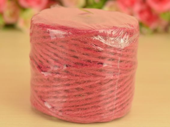 Шпагат Джутовый цветной 45м Радосвіт Розовый