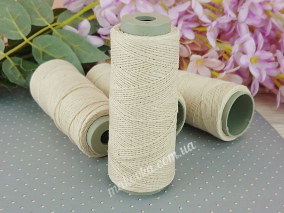 Нитки бавовняні для свічок LUTS Candle 300 текс колір суворий, шпагат 1 котушка