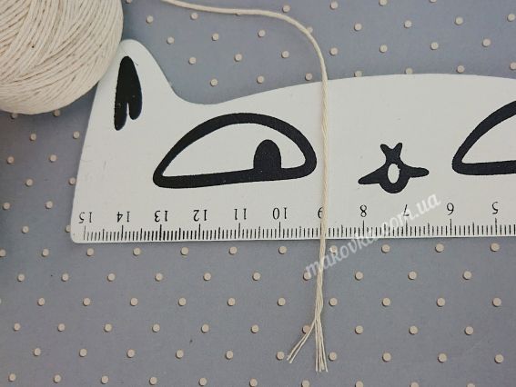 Нитки бавовняні для свічок LUTS Candle 300 текс колір суворий, шпагат 1 котушка