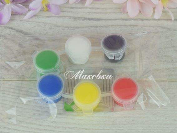 Фарба акрилова 6 шт базові кольори