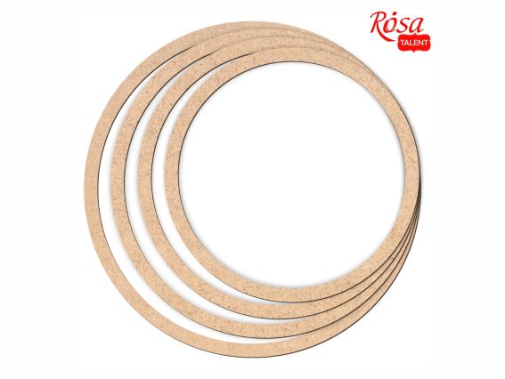 Набір заготовок Ловці снів, МДФ, ДВП 4шт , ROSA Talent N00001516  Набір заготовок Ловці снів, МДФ, ДВП 4шт , ROSA Talent N00001516 