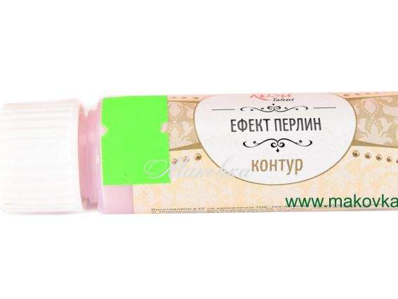 Контур Эфект жемчуга, Розовый светлый, 20 мл, ROSA Talent 18732 Контур Эфект жемчуга, Розовый светлый, 20 мл, ROSA Talent 18732