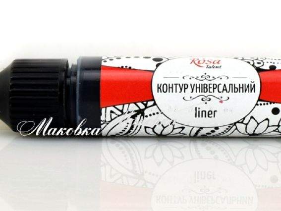 Контур универсальный Rosa Talent 20 мл цвет Черный Контур универсальный Rosa Talent 20 мл цвет Черный