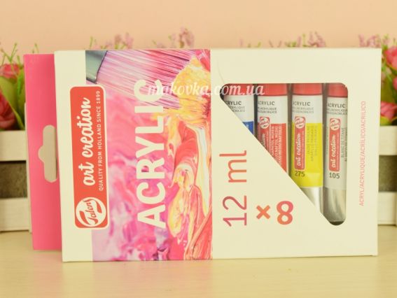 Фарби акрилові ArtCreation, Royal Talens 9021708М 8 кол., 12мл, 