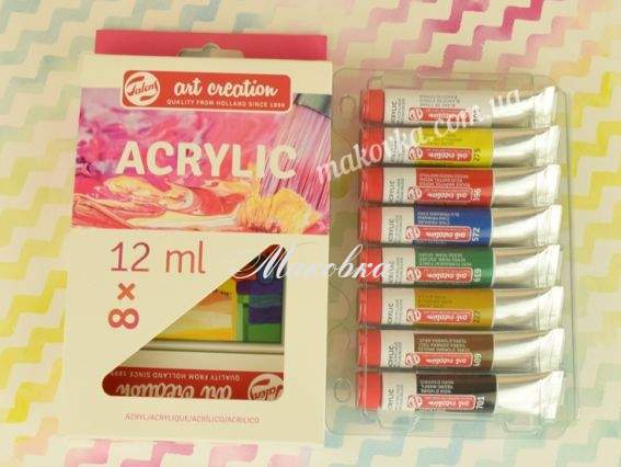 Набір акрилових фарб ArtCreation, 8х12мл, Royal Talens 9021708М Набір акрилових фарб ArtCreation, 8х12мл, Royal Talens 9021708М