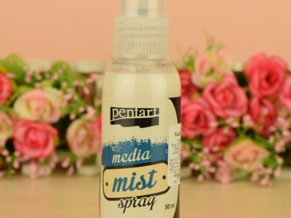 Краска-спрей акриловая для декора, Белая перламутр. 50мл Pentart 22646